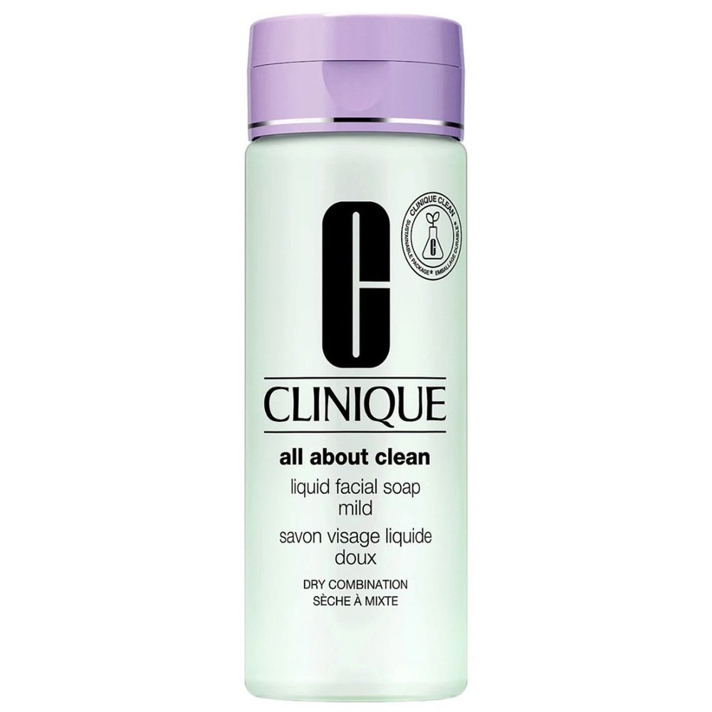 Clinique All About Clean Liquid Facial Soap Mild 6.7 fl oz 200ml Full Size NEW